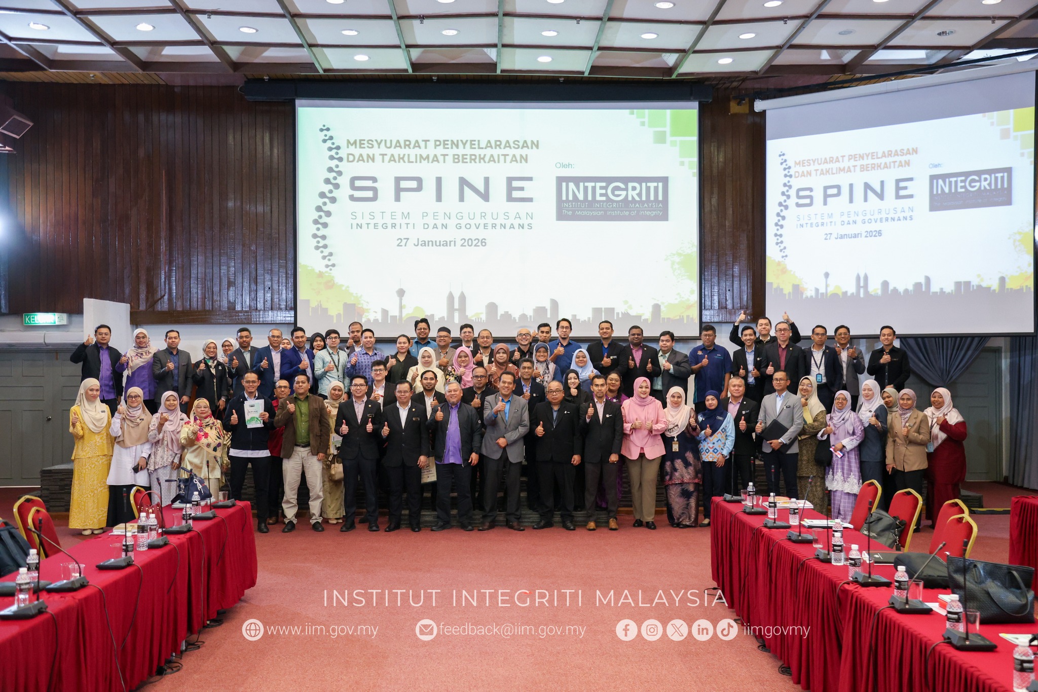 Mesyuarat Penyelarasan dan Taklimat berkaitan Sistem Pengurusan Integriti dan Governans (SPINE)