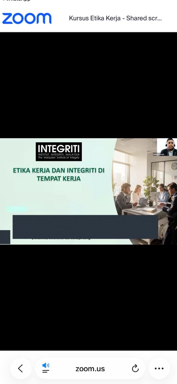 KURSUS ETIKA KERJA