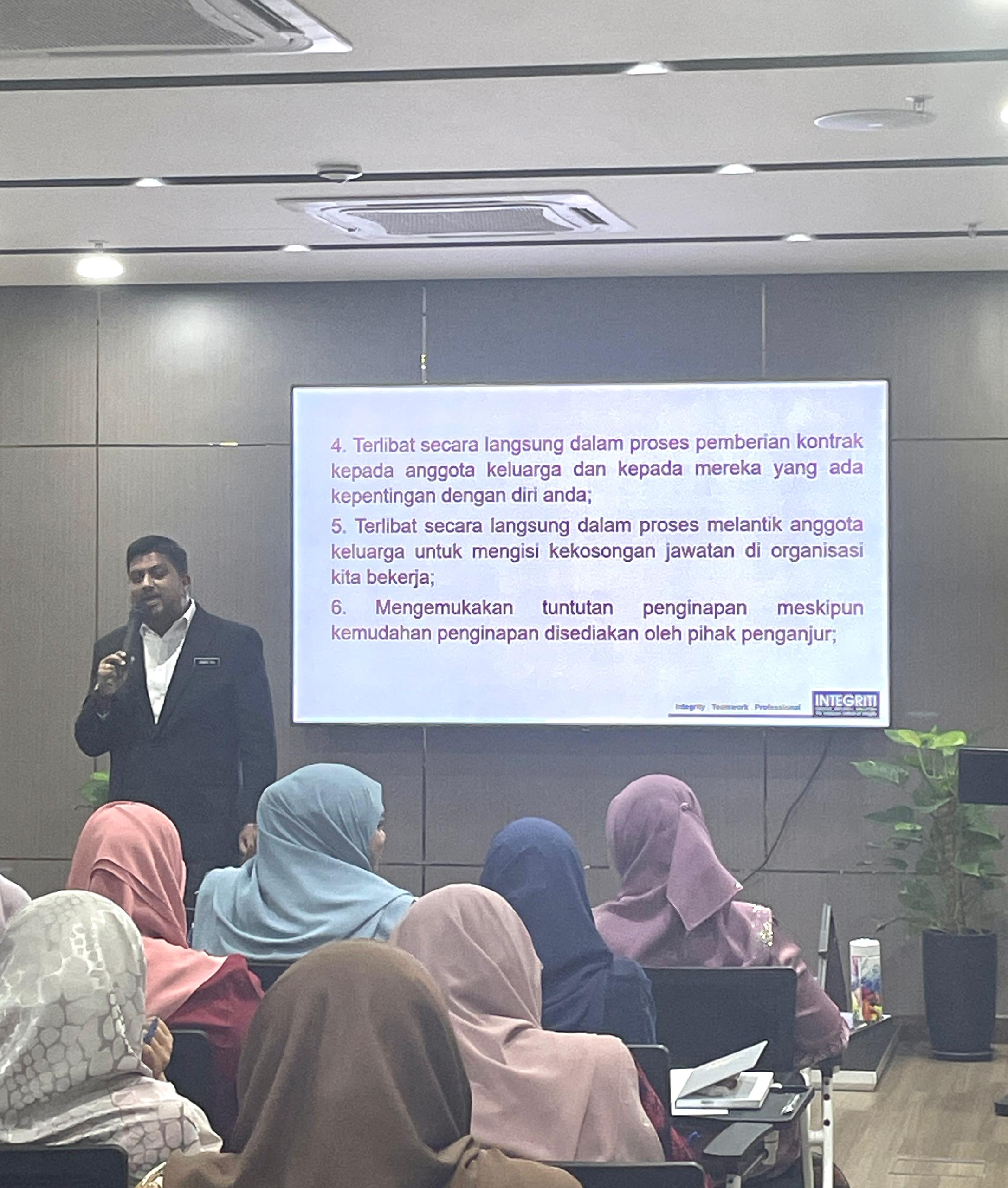 Taklimat Budaya Kerja Berintegriti