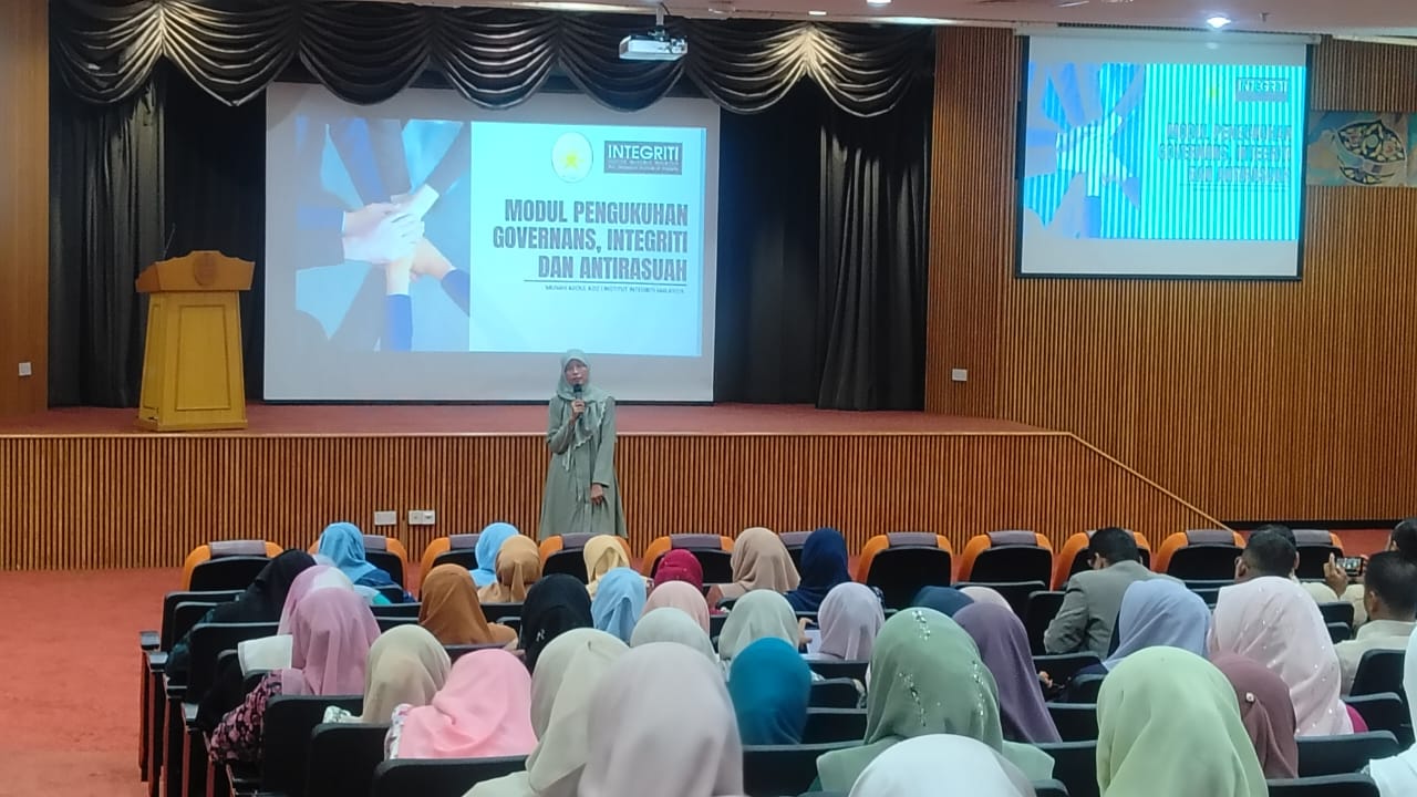 Kursus Modul Pengukuhan Governans, Integriti dan Antirasuah (MPGIA) Pejabat Setiausaha Kerajaan Terengganu