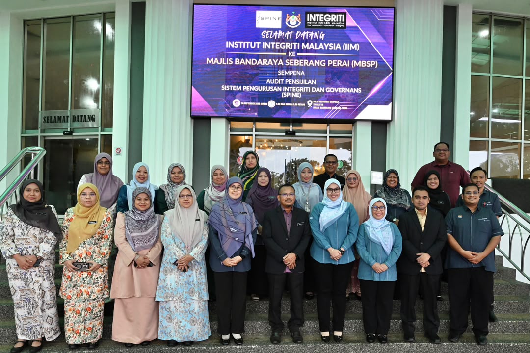 SESI PENILAIAN LAPANGAN SISTEM PENGURUSAN INTEGRITI DAN GOVERNANS (SPINE) BANTU PEMANTAPAN INTEGRITI DAN TADBIR URUS MAJLIS BANDARAYA SEBERANG PERAI
